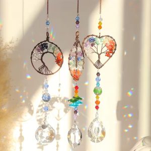 Tree of Life Glass Crystal Suncatcher
